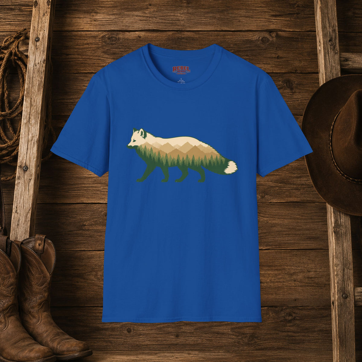 Wilderness Fox   Adult Size T-Shirt
