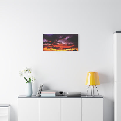 Ranch Sunset Matte Canvas Art