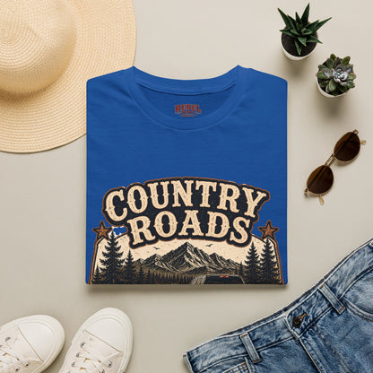 Country Roads Ram  Adult Size T-Shirt