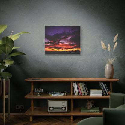Ranch Sunset Matte Canvas Art