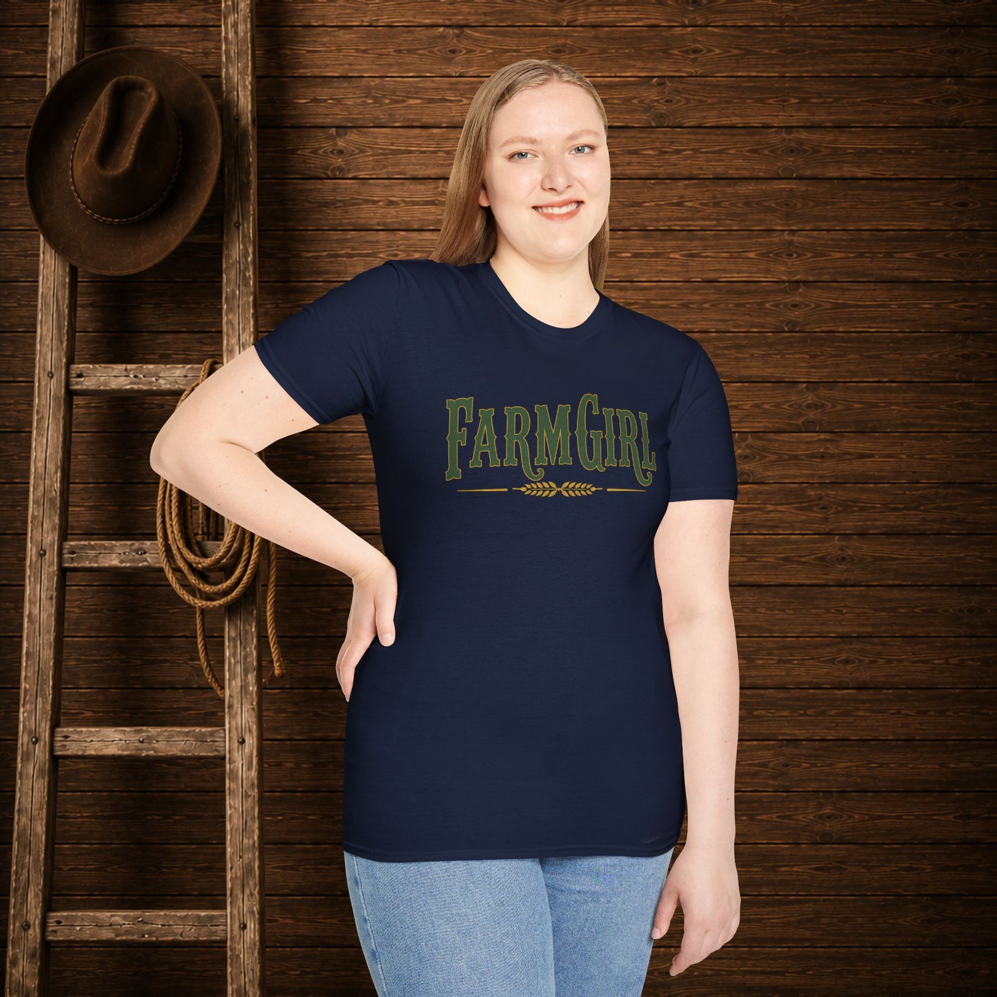 Farm Girl  Adult T-Shirt