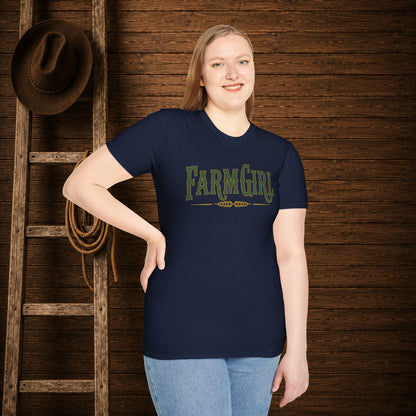 Farm Girl  Adult T-Shirt