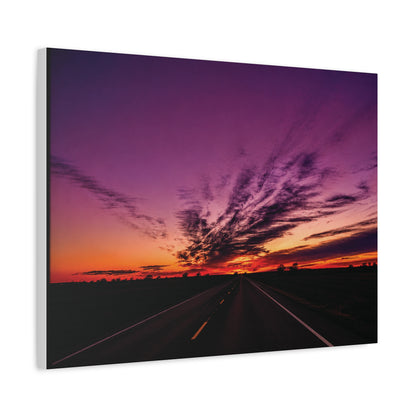 Backroad Sunset Matte Canvas