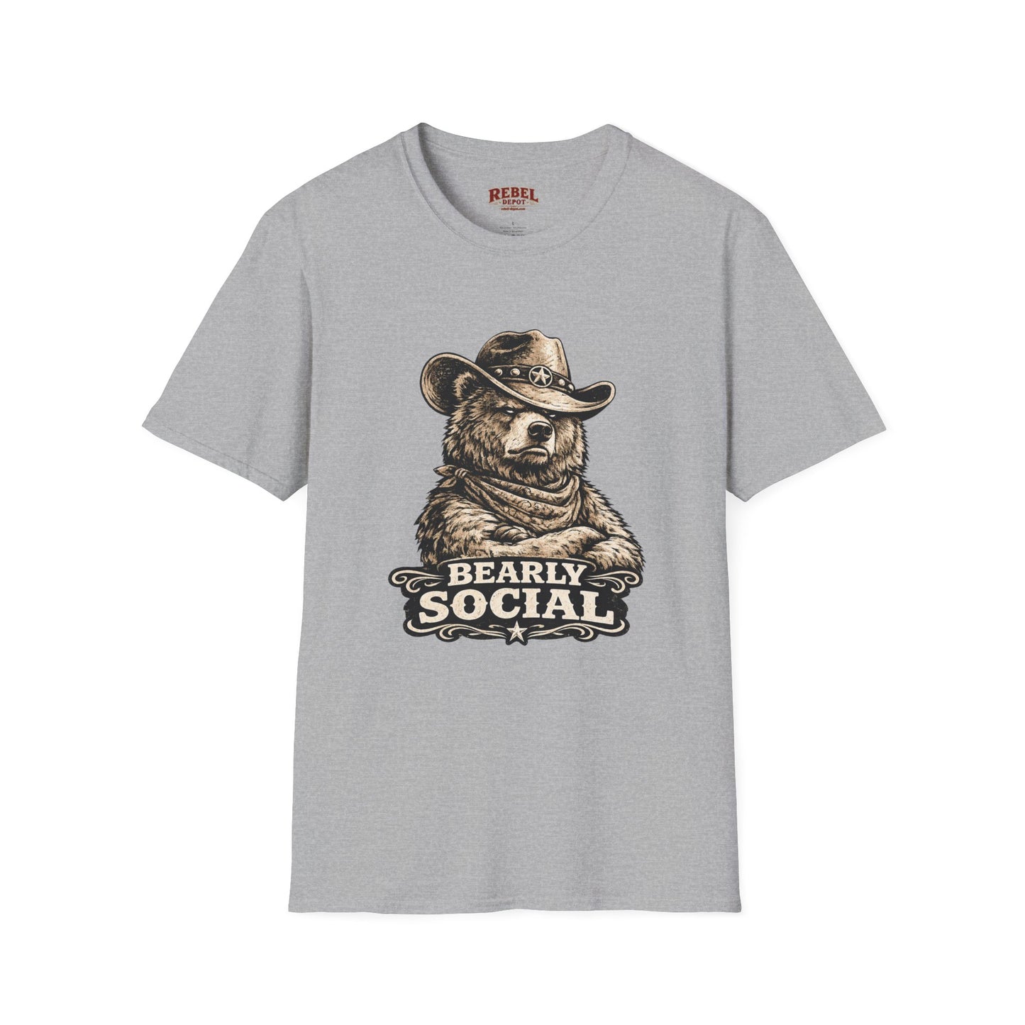 Bearly Social Cowboy T-Shirt