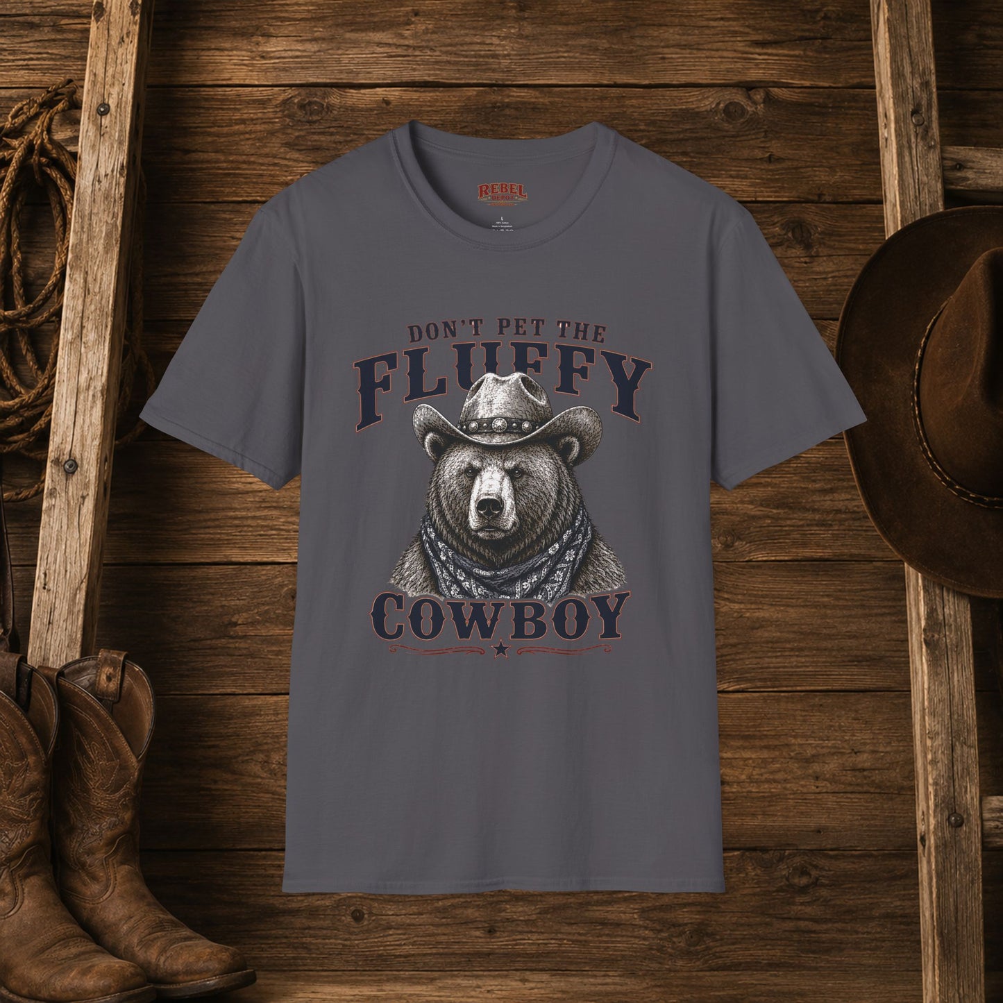 Don't Pet the Fluffy Cowboy  Adult T-Shirt