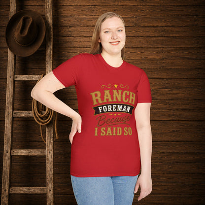 Ranch Foreman  Adult Size T-Shirt
