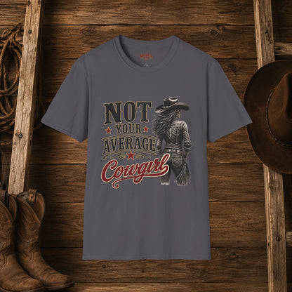 Not Average Cowgirl (Front)   Adult T-Shirt