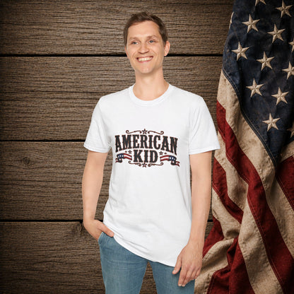 American Kid Patriot  Adult Size T-Shirt