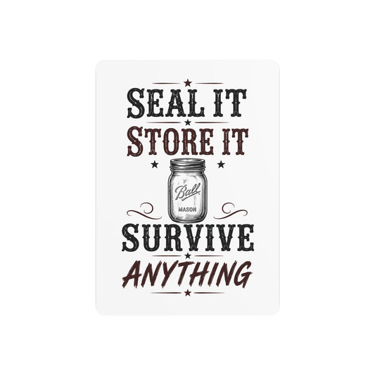 Seal Store Survive  Metal Art Sign