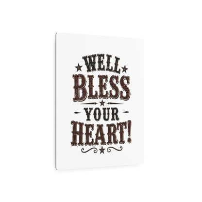 Bless Your Heart  Metal Art Sign