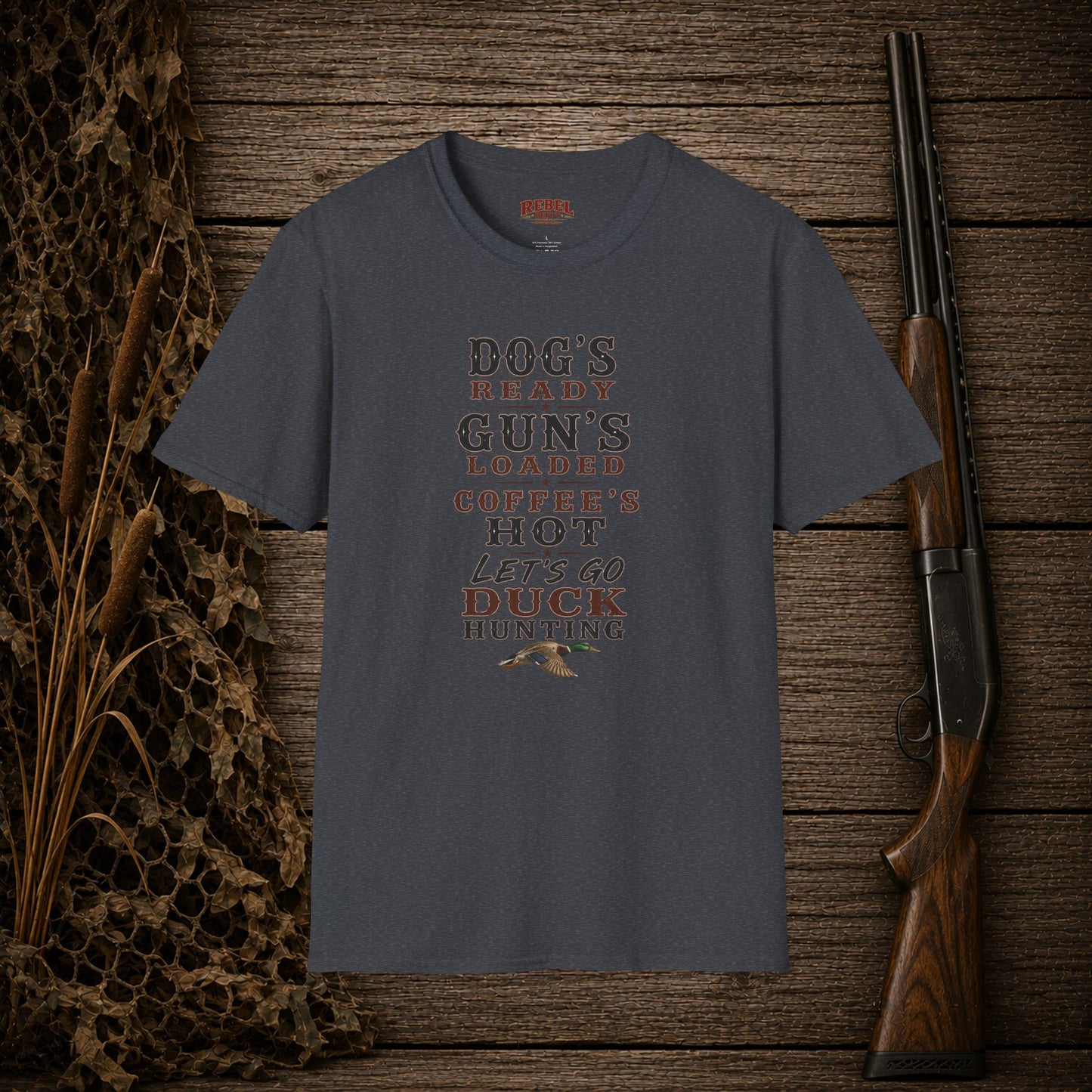 Dog Gun Duck  Adult Size T-Shirt