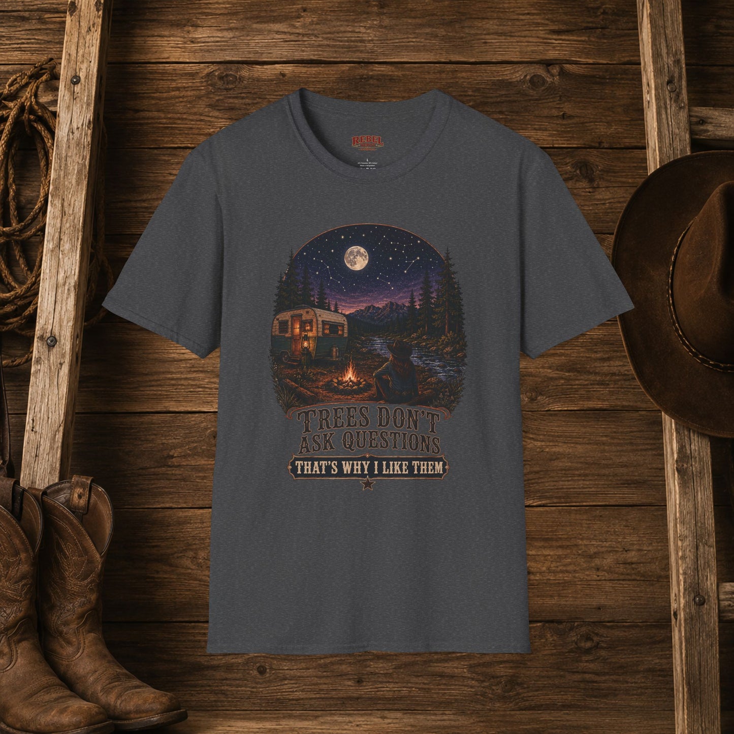 Tree's Don't Ask  Adult T-Shirt