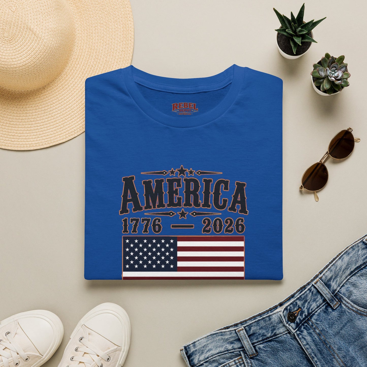 America 1776-2026  Adult Size T-Shirt