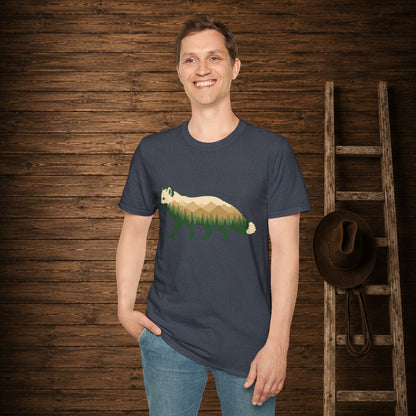 Wilderness Fox   Adult Size T-Shirt