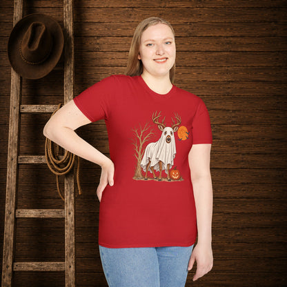 Patch Deer  Adult Size T-Shirt