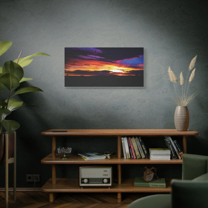 Pasture Sunset Matte Canvas Art