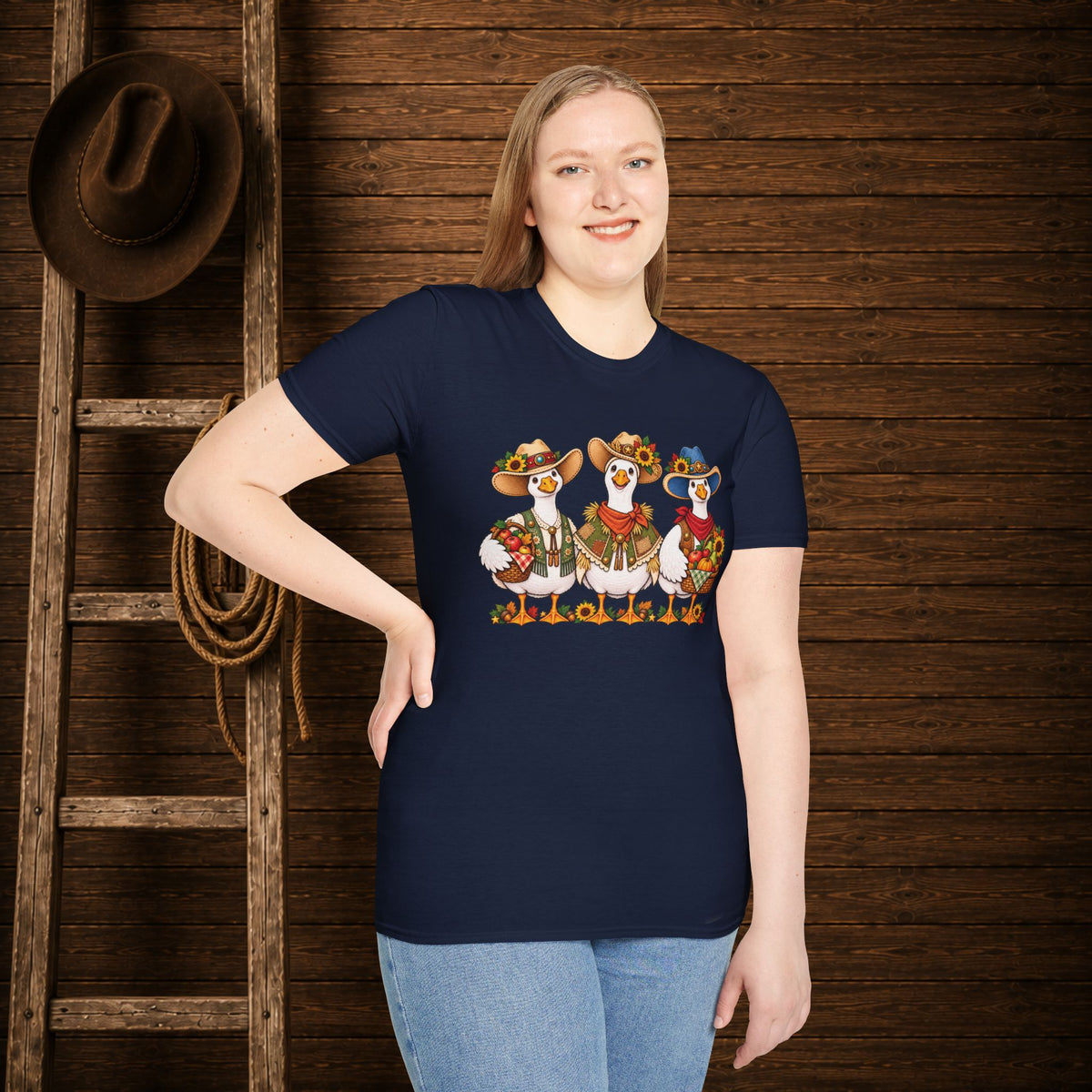Fall Geese  Adult Size T-Shirt