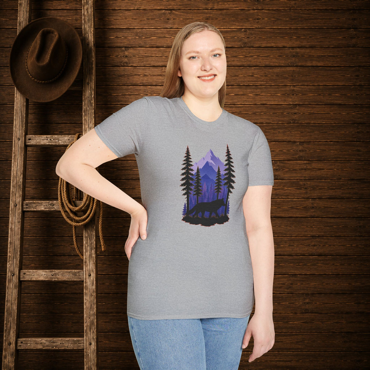 Twilight Wolf   Adult Size T-Shirt