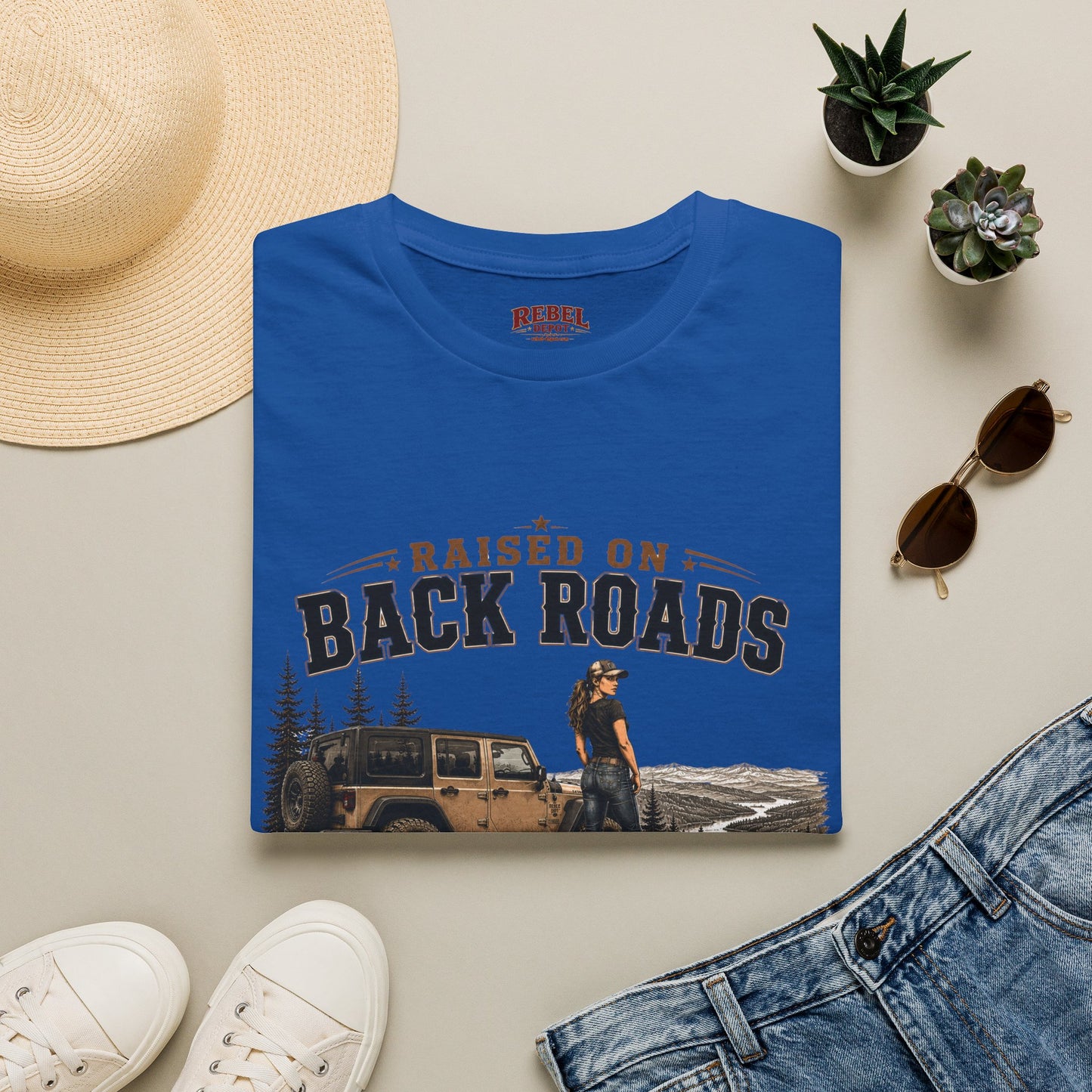 Backroads Caffeine Dust   Adult Size T-Shirt