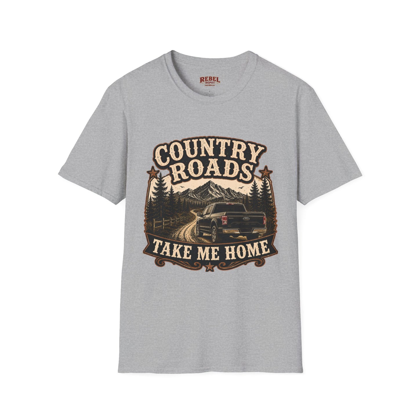 Country Roads Ford  Adult Size T-Shirt