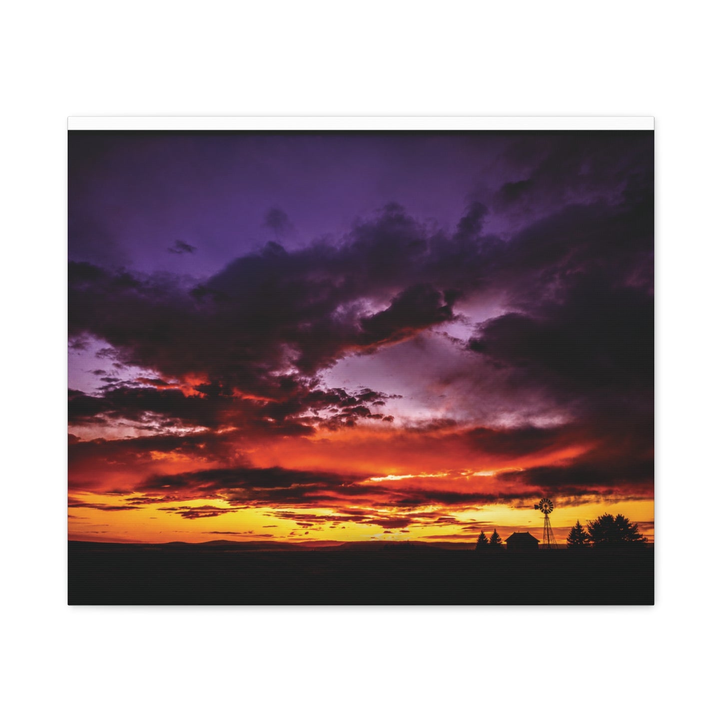 Ranch Sunset Matte Canvas Art
