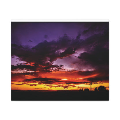Ranch Sunset Matte Canvas Art