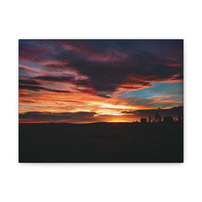 Country Sunset Matte Canvas Art