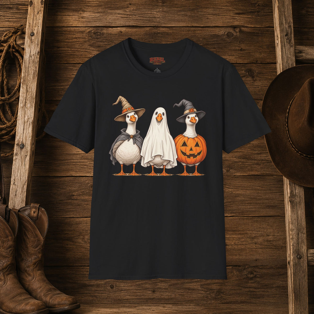 Spooky Geese   Adult Size T-Shirt