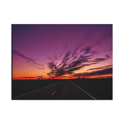 Backroad Sunset Matte Canvas