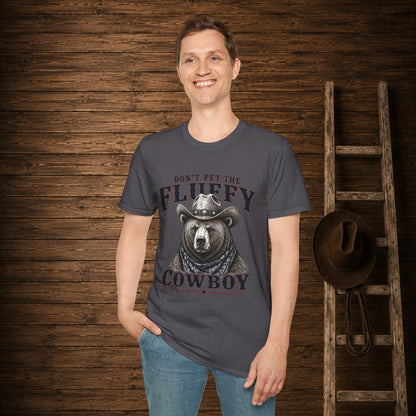 Don't Pet the Fluffy Cowboy  Adult T-Shirt