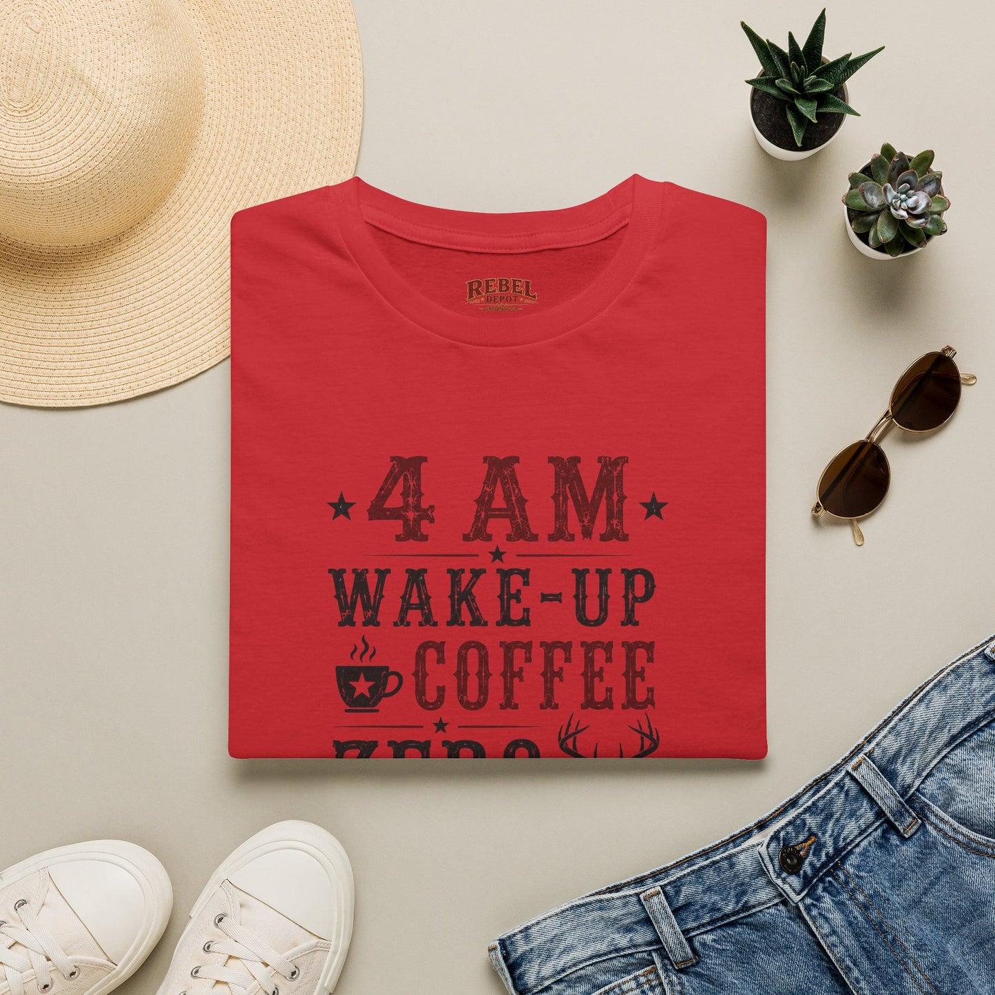 4am Deer Season  Adult Size T-Shirt