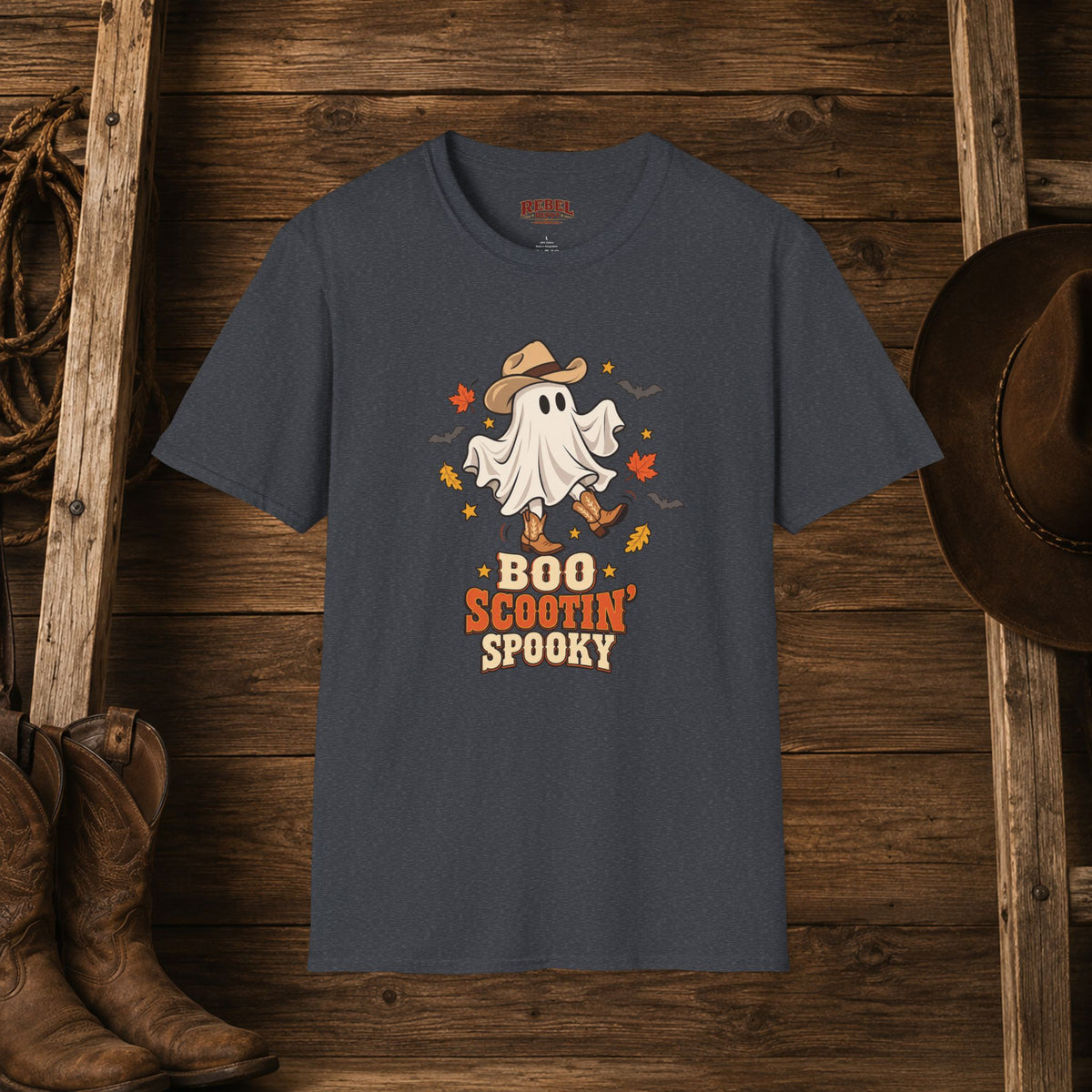 Boo Scootin Spooky   Adult Size T-Shirt