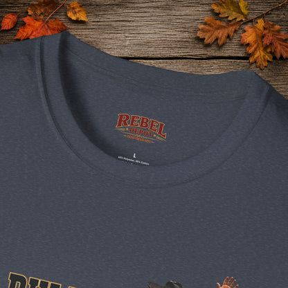 Bull Ran Out Of Time (Front)  Adult T-Shirt