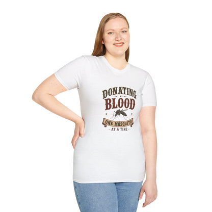 Donating Blood   Adult Size T-Shirt