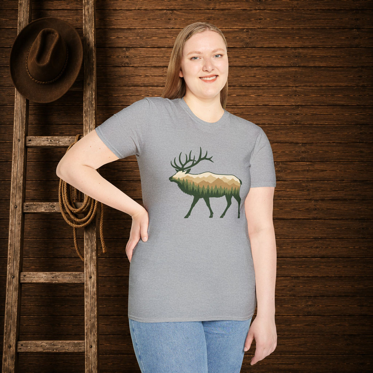 Wilderness Elk   Adult Size T-Shirt