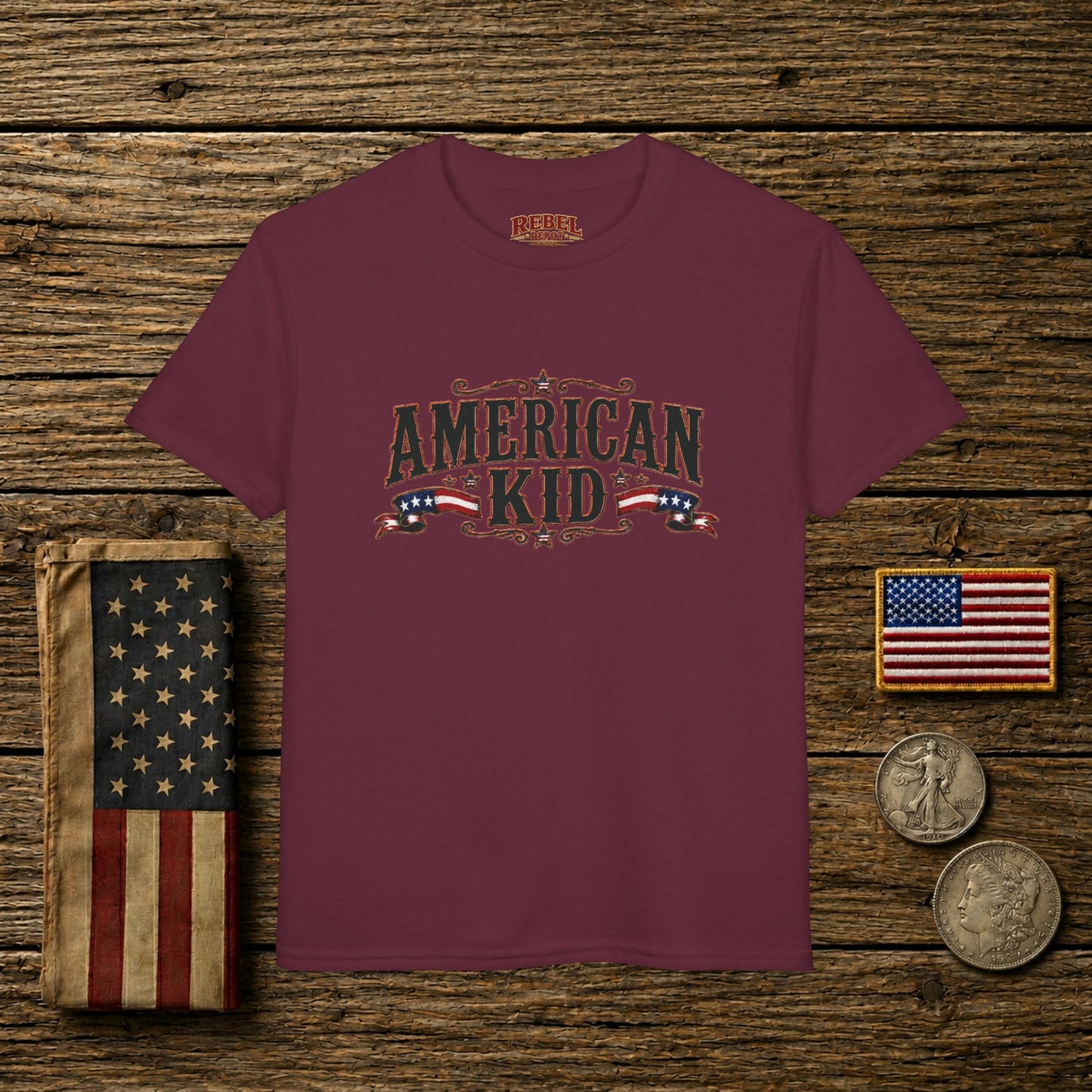 American Kid Patriot  Youth T-Shirt