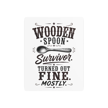 Wooden Spoon Survivor  Metal Art Sign