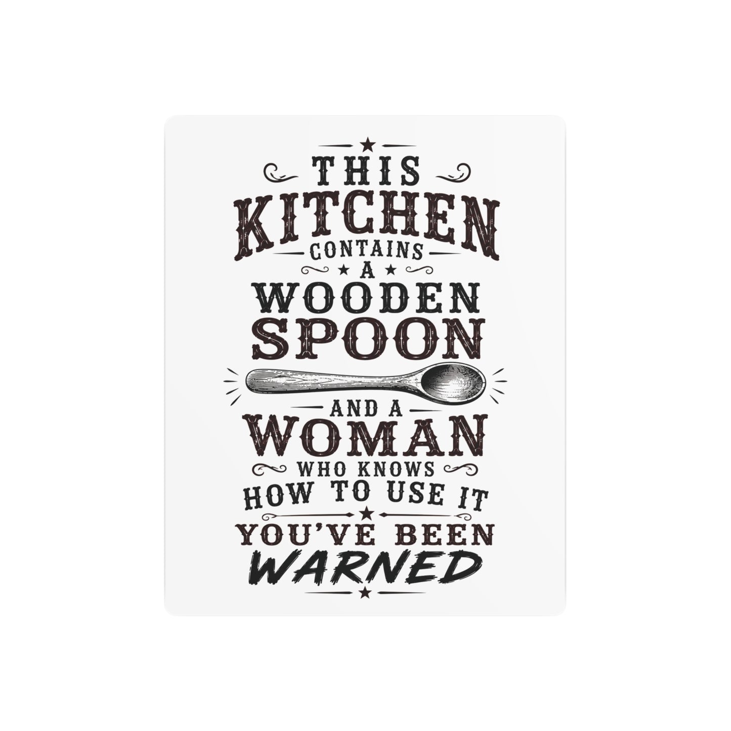 Wooden Spoon Kitchen  Metal Art Sign