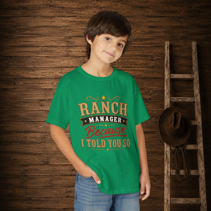 Ranch Manager Youth T-Shirt
