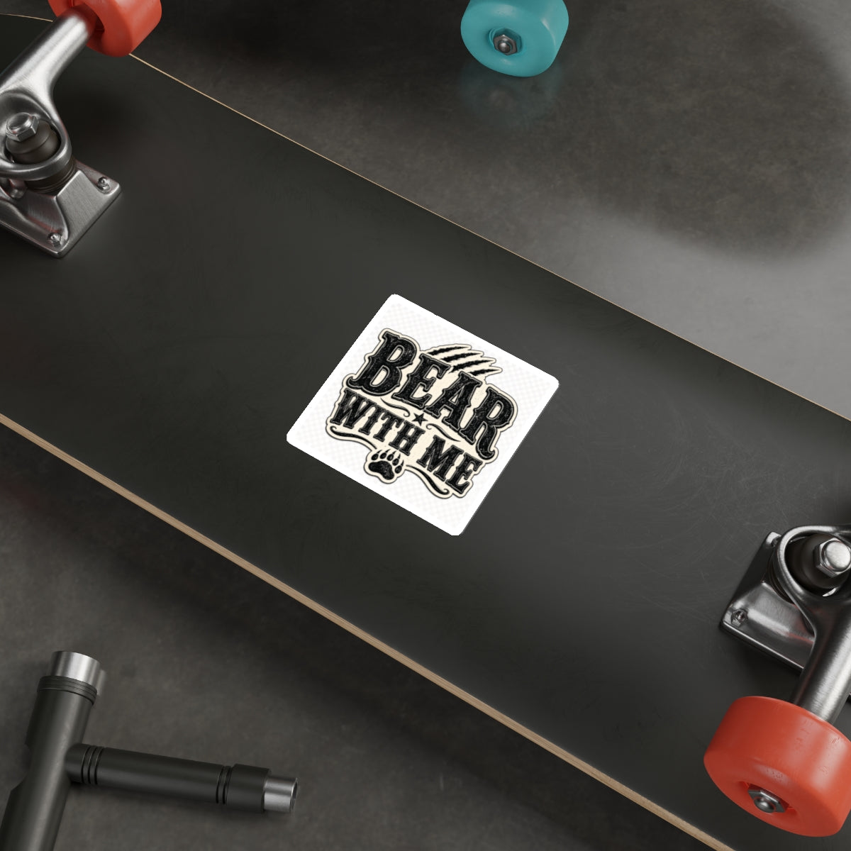 Bear With Me  Die-Cut Stickers