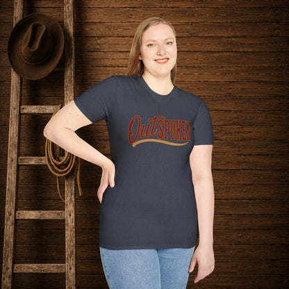 OutSpoken Cowgirl  Adult T-Shirt