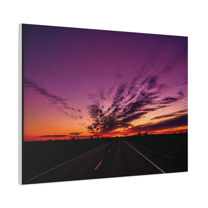 Backroad Sunset Matte Canvas