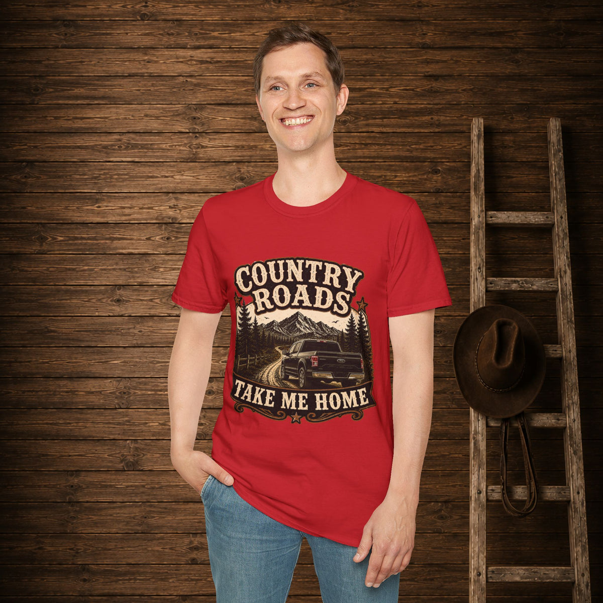 Country Roads Ford  Adult Size T-Shirt