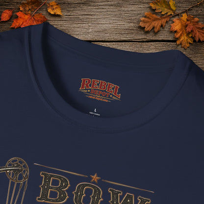 Bow Boots Coffee  Adult Size T-Shirt
