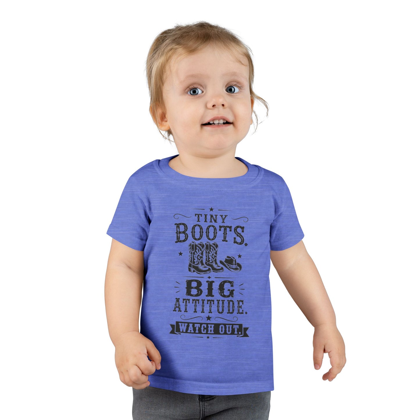 Tiny Boots Big Attitude Toddler T-shirt