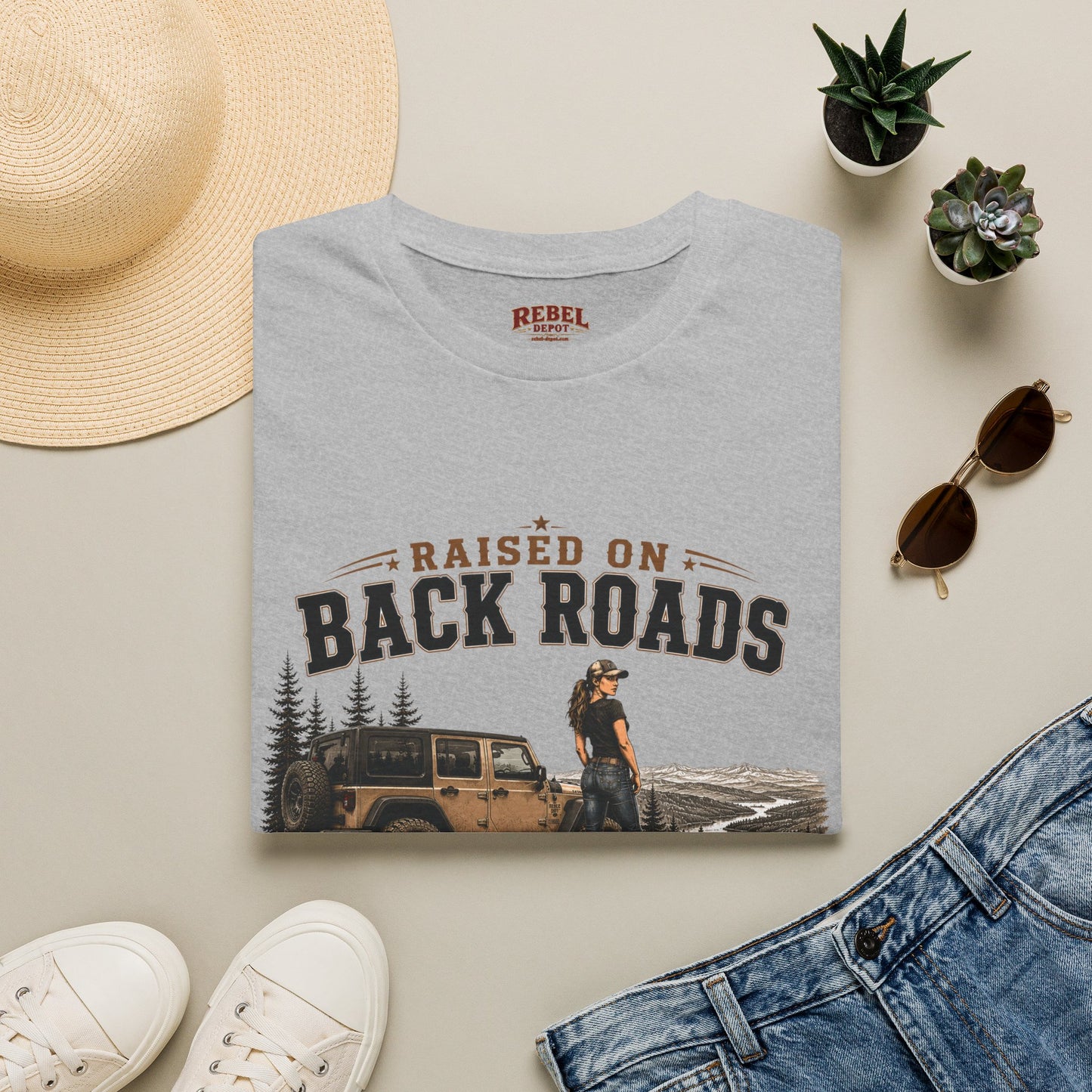 Backroads Caffeine Dust   Adult Size T-Shirt