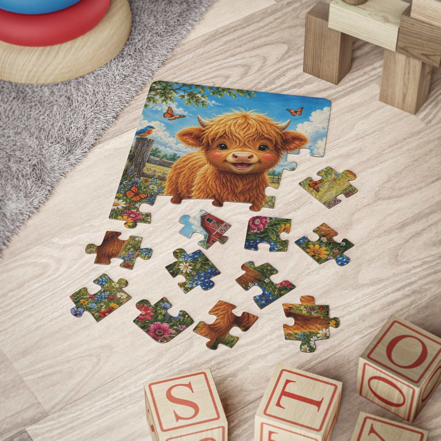 Highland Calf  Kids' Puzzle 30-Piece