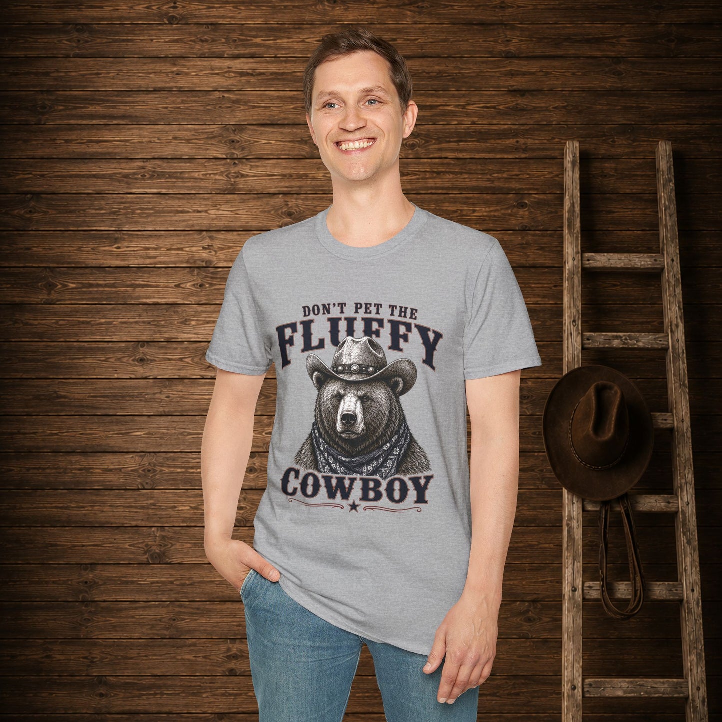 Don't Pet the Fluffy Cowboy  Adult T-Shirt