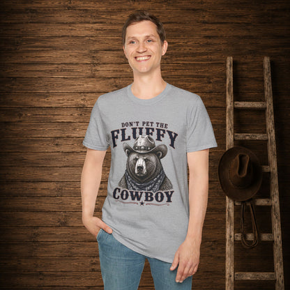 Don't Pet the Fluffy Cowboy  Adult T-Shirt