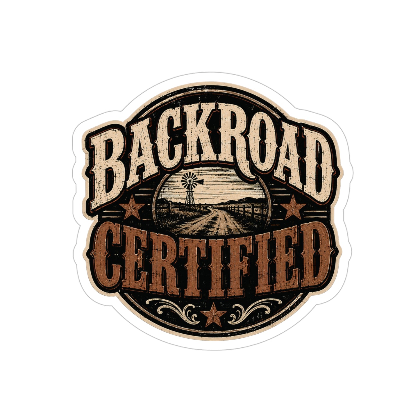 Backroad Cert  Transparent Outdoor Vinyl